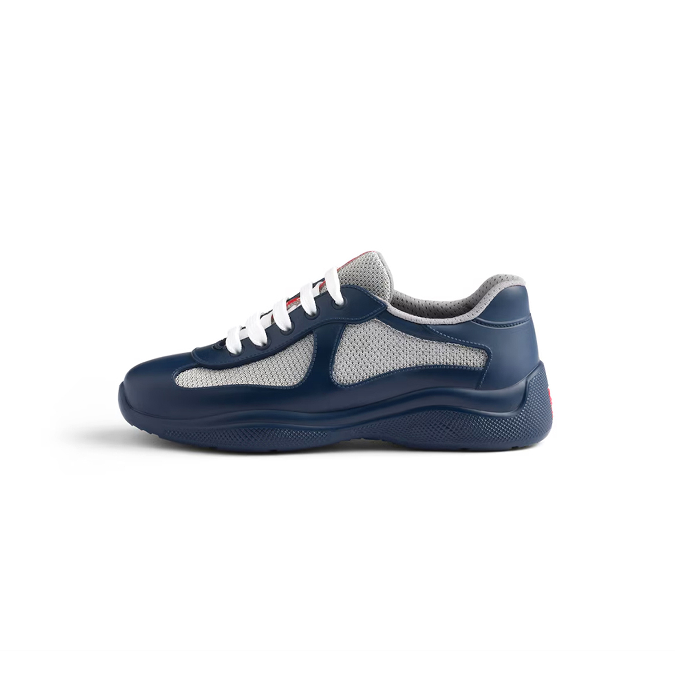 PRADA AMERICA'S CUP SOFT RUBBER AND BIKE FABRIC SNEAKERS 3E6500